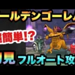 【ドラクエウォーク】あれ！思ってたんと違う！？推奨レベル80のゴールデンゴーレムを初見フルオート攻略！【ドラゴンクエストウォーク】