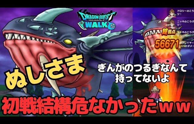 【ドラクエウォーク】ぎんがのつるぎ？そんなもんあるか！天空のつるぎで勝負じゃ！！【VSぬしさま戦】