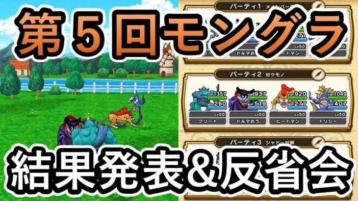 【ドラクエウォーク】第５回モンスターグランプリの結果発表と次回のモングラまでの目標を語る！【仲間モンスター】