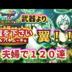 【ドラクエウォーク】【DQWガチャ】嫁的アタリは天使の翼！引き当てろ天使の翼！夫婦で１２０連！！