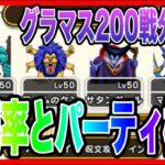 【ドラクエウォーク】モンスター別に解説！グラマス使用率&パーティ構成調査/200戦した結果を分析/モンスターグランプリ/仲間モンスター/グランドマスター【ファンキーズGAME】