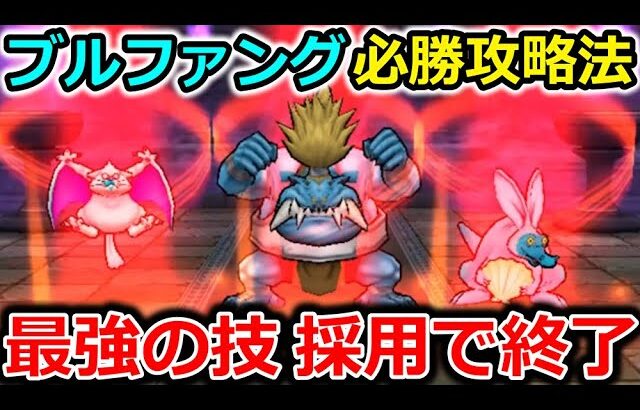 【ドラクエウォーク】ブルファング(雨の日) 必勝攻略法！最強の技が採用可能で終了・・心の性能が高まる！