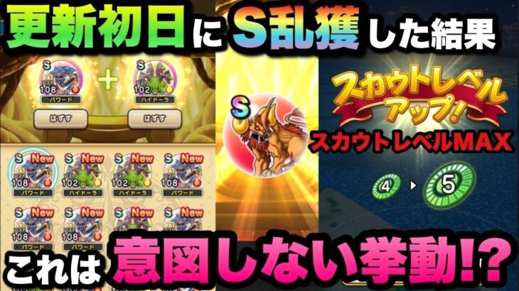 【ドラクエウォーク】スカウトレベルMAXにしてS乱獲してみたら意図しない挙動…！？