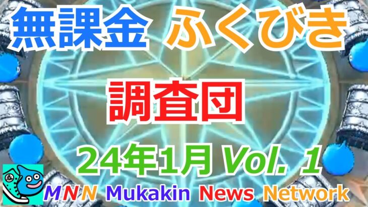 無課金ふくびき調査団 24年1月 Vol.1 【ドラクエウォーク】