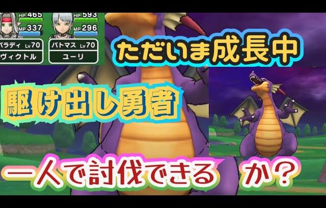 【ドラクエウォーク】【DQW女子】星３メガモン、上級職だけど一人で討伐できるかな？駆け出しユーリの初竜王ちゃん討伐！