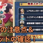 【ドラクエウォーク】週末イベントクエストの注意点＆職業スポットのおさらい！