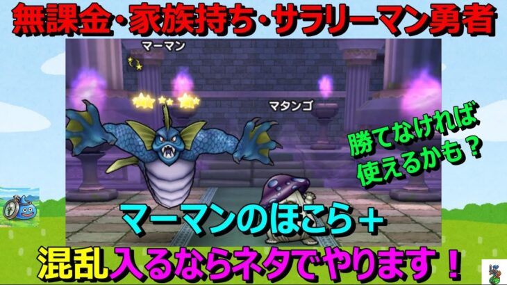 【ドラクエウォーク】マーマンのほこら＋！混乱が入るのならやりまくりましょう！