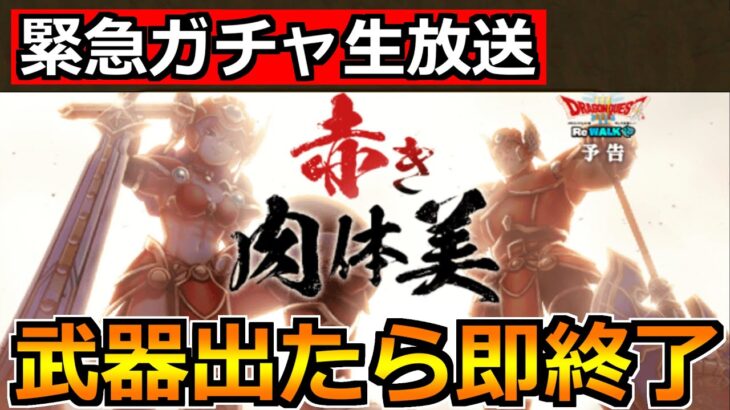 【ドラクエウォーク】ゾンビキラーか魔神の斧が出たら即終了！歴戦の戦士装備ガチャを引く生放送！