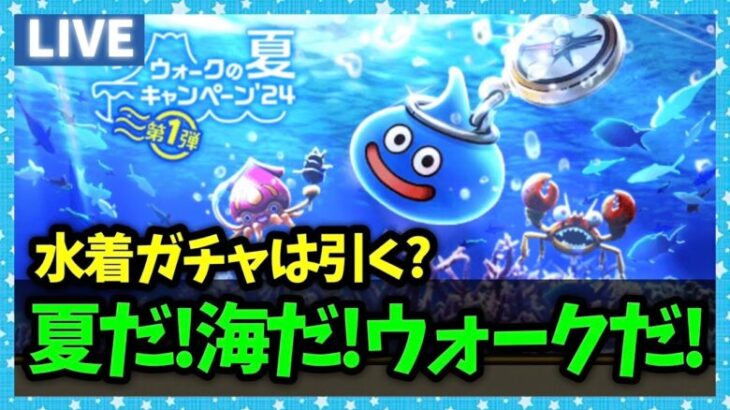 【ドラクエウォーク】夏イベがきたぞおおおお！！新装備ガチャは引く？【雑談放送】