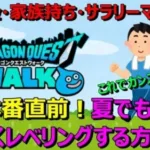 【ドラクエウォーク】夏でも外で涼しくレベリングする方法紹介！私はこれで全員全職カンストしました！