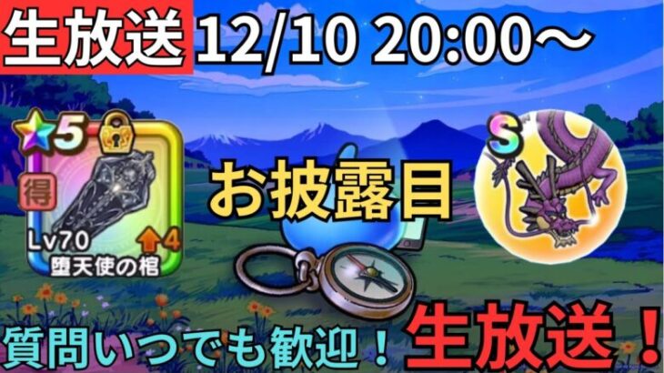 【ドラクエウォーク】生放送！初心者、復帰勢質問大歓迎！例の物のお披露目会！（泣）