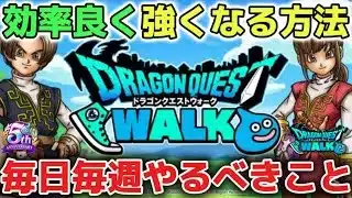 【ドラクエウォーク】新規勢復帰勢向け※効率よく強くなる為にやるべきことについて！レベル上げと同時並行で活用してみて下さい！【DQウォーク】