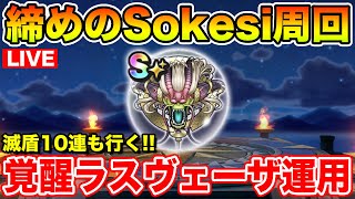 【ドラクエウォーク】覚醒ラスヴェーザを使って締めのSokesi周回!! 滅盾も10連勝負します!!【DQW】
