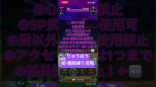 【ドラクエウォーク】メガモンスター りゅうおうを「こころ,心珠装備禁止+SP武器と盾以外の防具装備禁止+アクセ1つのみ+道具禁止」の【超】極限攻略をしてみた