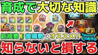 【ドラクエウォーク】新規や復帰勢さん必見！知らないと損する育成や強化で大切な豆知識について解説します！【DQウォーク】