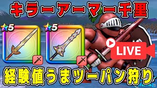 【ドラクエウォーク】キラーアーマー千里行。経験値うまツーパン狩り！【dqw】