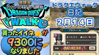 ドラクエウォーク　　日記　２月１４日