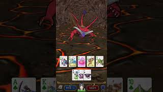 ドラクエウォークのカジノそろえてドラぽか　ロイヤルストレートフラッシュです。 #short