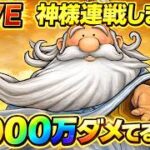【ドラクエウォーク】神様に1000万ダメージ出せるか？ガチ検証LIVE【dqw】