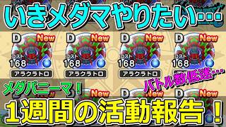 【ドラクエウォーク】いきなりメダパニーマやりたいねん！1週間の活動報告・プレイ状況共有！