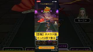 【ドラクエウォーク】ホメロスさん、たった2手で散る(ホメロス・強のほこらフルオート攻略)