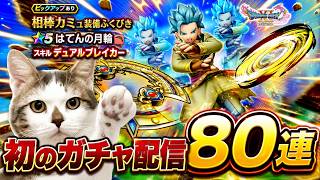 【ドラクエウォーク】はじめてのガチャライブ！相棒カミュ装備ふくびき80連！！ギガモンやメガモンなどもやりながらの雑談配信　#ドラクエウォーク #dqw #ガチャ #カミュ #雑談 #ギガモン #参加型
