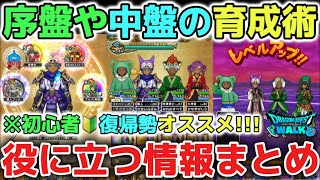 【ドラクエウォーク】オススメの育成術！役に立つお得な情報まとめ解説！知ってるだけ今後の育成や強化も簡単になります！！【DQウォーク】勇者のつるぎ　レベル上げ　職業転職　オススメ周回